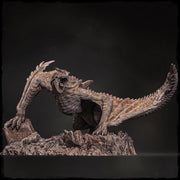 Elder Blue Dragon (4 sizes) D&D 5e Unpainted Miniature | 250mm Long on Cliff | Resin Dragon Statue - Only-Games