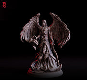 Celestial Angel Commander | 28mm,32mm,54mm,75mm,100mm Scale Resin  | Unpainted Miniature| D&D - Only-Games