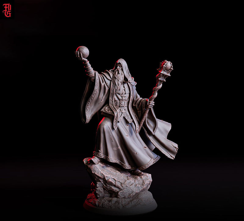 Wizard, Warlock, Sorcerer | 5 Sizes /Scales |Player Character Mini- Minis -DnD 5e Pathfinder Figurine - Only-Games