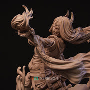 Human Female Sorcerer Warlock, Wizard PC /NPC Unpainted D&D| 5 Sizes/Scales| Pathfinder - Only-Games