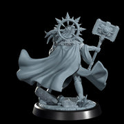 Female Cleric Light Domain, Paladin Miniature | 5 Sizes /Scales | Dungeons and Dragons Pathfinder - Only-Games