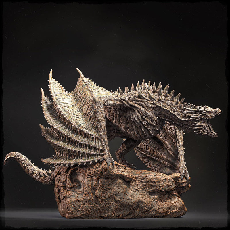 Elder Wyvern (4 sizes) D&D 5e Unpainted Miniature | 250mm Long, 280mm Wing Span | Resin Dragon Statue - Only-Games