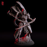 Human Female Rogue, Assassin, also No Mask PC / NPC DnD, Unpainted | 5 Sizes /Scales - Only-Games