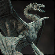 Copper Dragon (4 sizes) D&D Miniature | 145mm High, 285mm Wing Span | Resin Dragon Statue - Only-Games