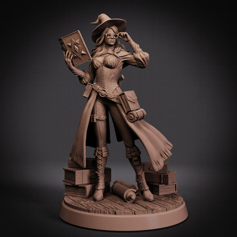 Witch Wizard Miniature STL | Arcelin Hat Pose | Digital Download - Only-Games