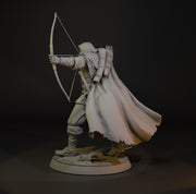 Human Ranger Fighter Shooting Bow, Paintedornot Original Design Unpainted Mini | 5 Sizes /Scales - Only-Games