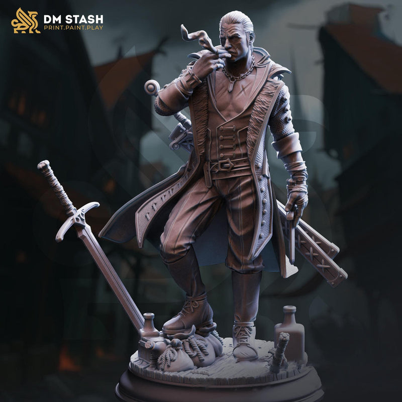Warlock Hexblade, Rogue, Thief, Ranger PC / NPC | 5 Sizes /Scales | Mini -D&D Pathfinder Figurine - Only-Games