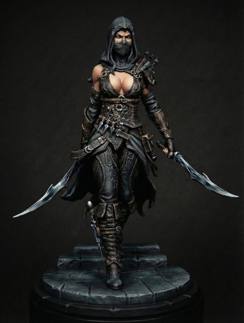 Hooded Masked Assassin STL | Zylah Rogue | Digital Download - Only-Games