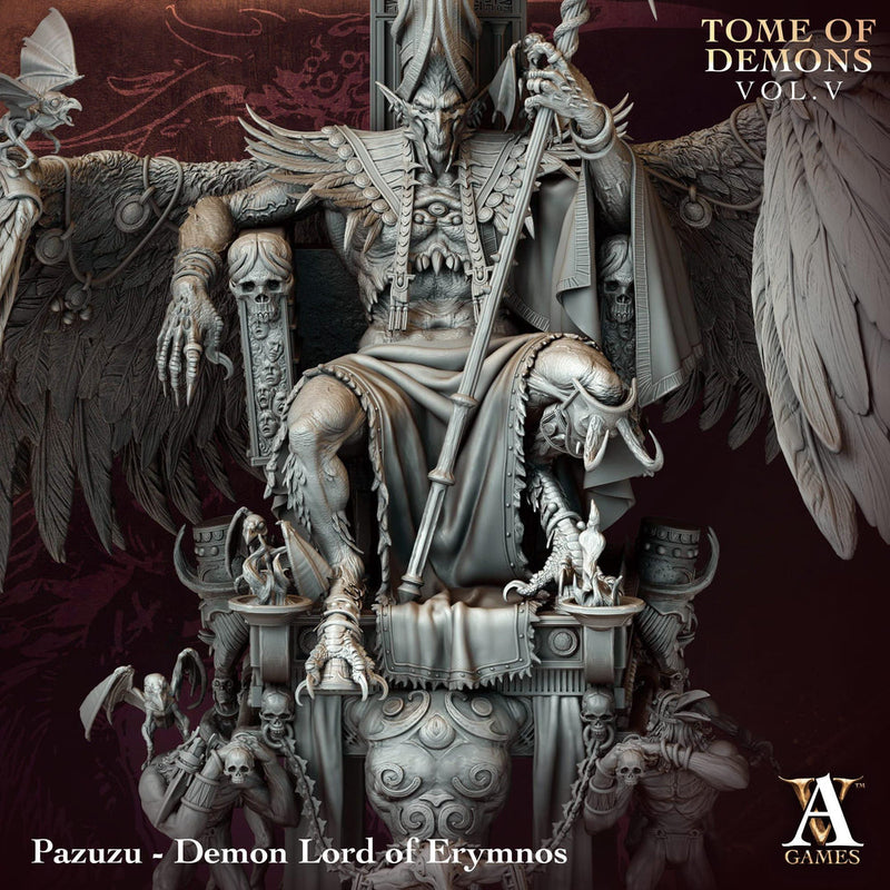 Demon Lord Pazuzu, (3 sizes) | 130mm Base, 210mm Height | Huge, Gargantuan, Colossal D&D scale - Only-Games