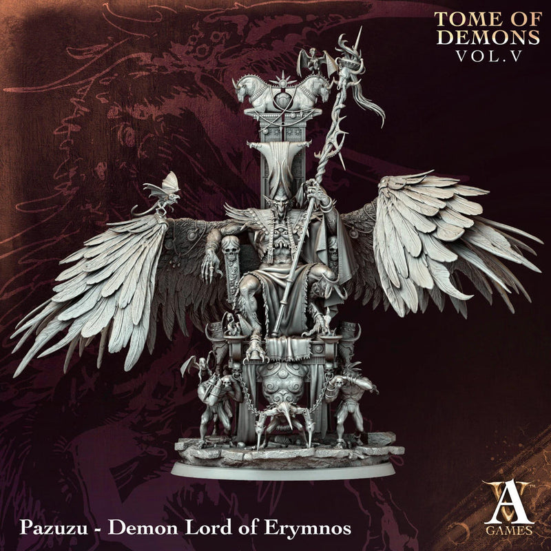 Demon Lord Pazuzu, (3 sizes) | 130mm Base, 210mm Height | Huge, Gargantuan, Colossal D&D scale - Only-Games