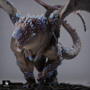 Adult Crystal Dragon UNPAINTED Miniature D&D 5e Pathfinder Gem Dragon 4 Sizes - Only-Games