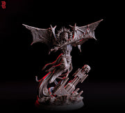 Dark Celestial Winged Warrior | Unpainted Miniature| 5 Sizes/Scales | Tabletop RPG Mini - Only-Games