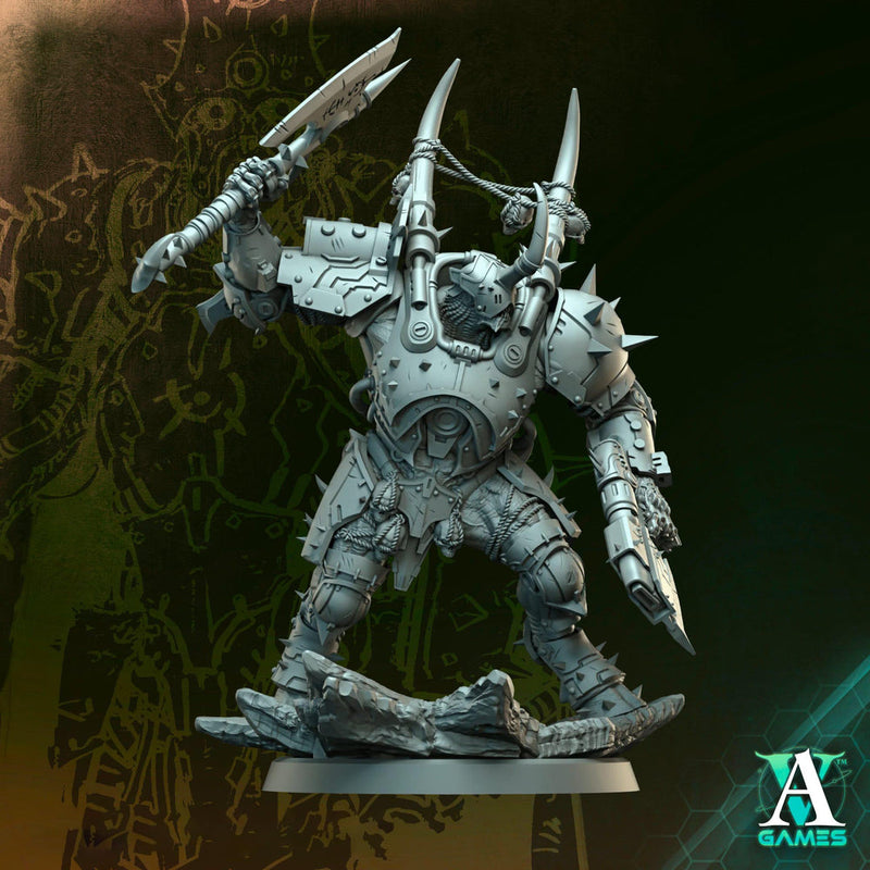 Void-Crusher Heavy Armored Hulk | Grimdark Sci-Fi Soldier | 5 Scales | Unpainted or Primed - Only-Games