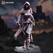 Female Rogue Assassin Phantom Soulknife | D&D 5e Hero | 5 Scales | Unpainted - Only-Games