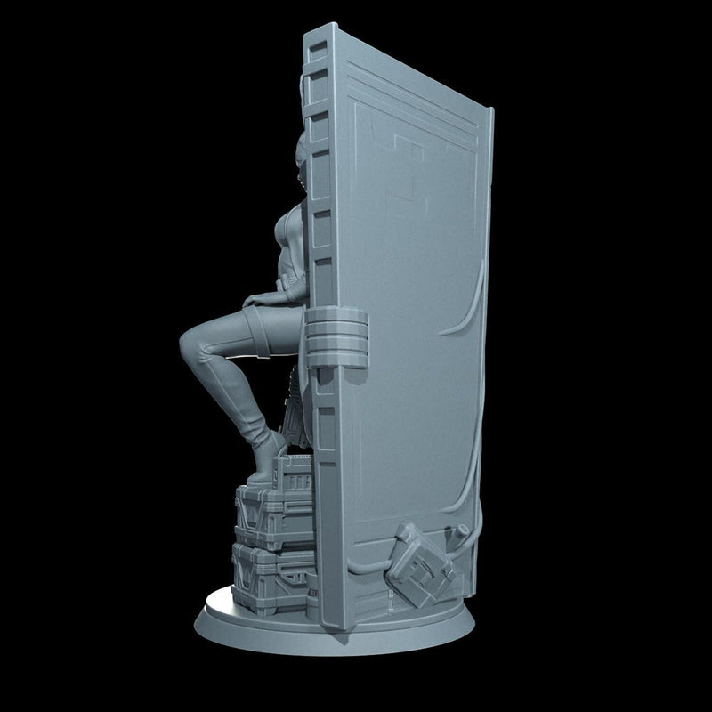 Cyber Stealth Operative Female Soldier Mini Sci-Fi Starfinder Topless Nude NSFW Model - Only-Games