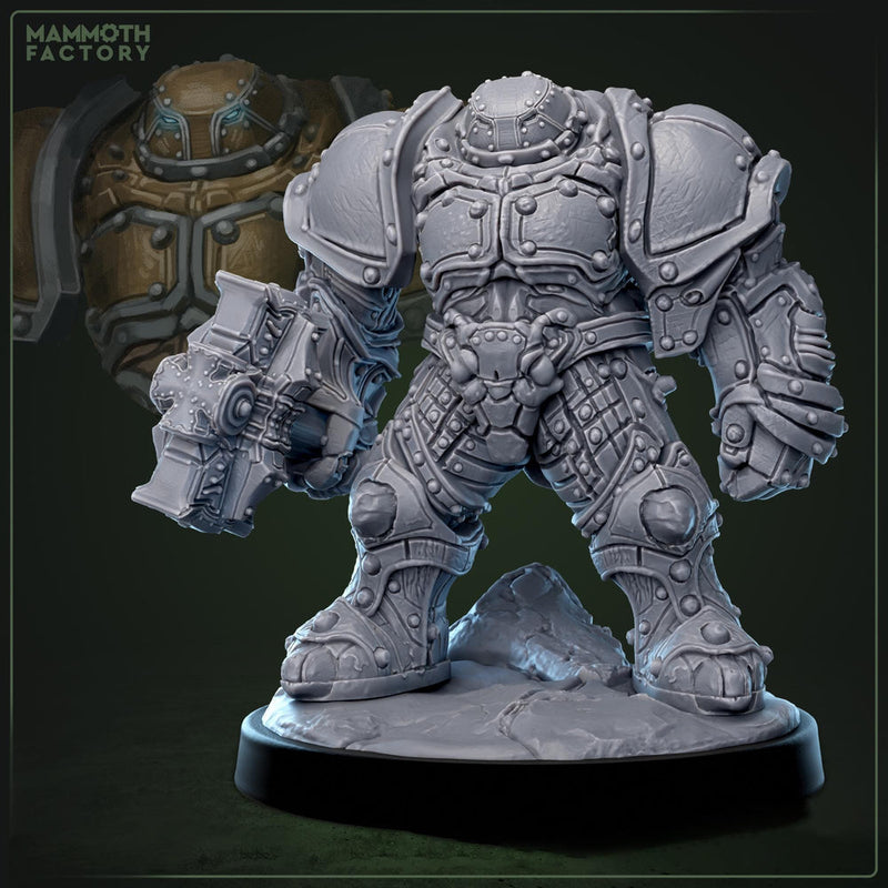 Construct Paladin Fighter Heavy Armor Knight | D&D 5e Hero | 5 Scales | Unpainted - Only-Games