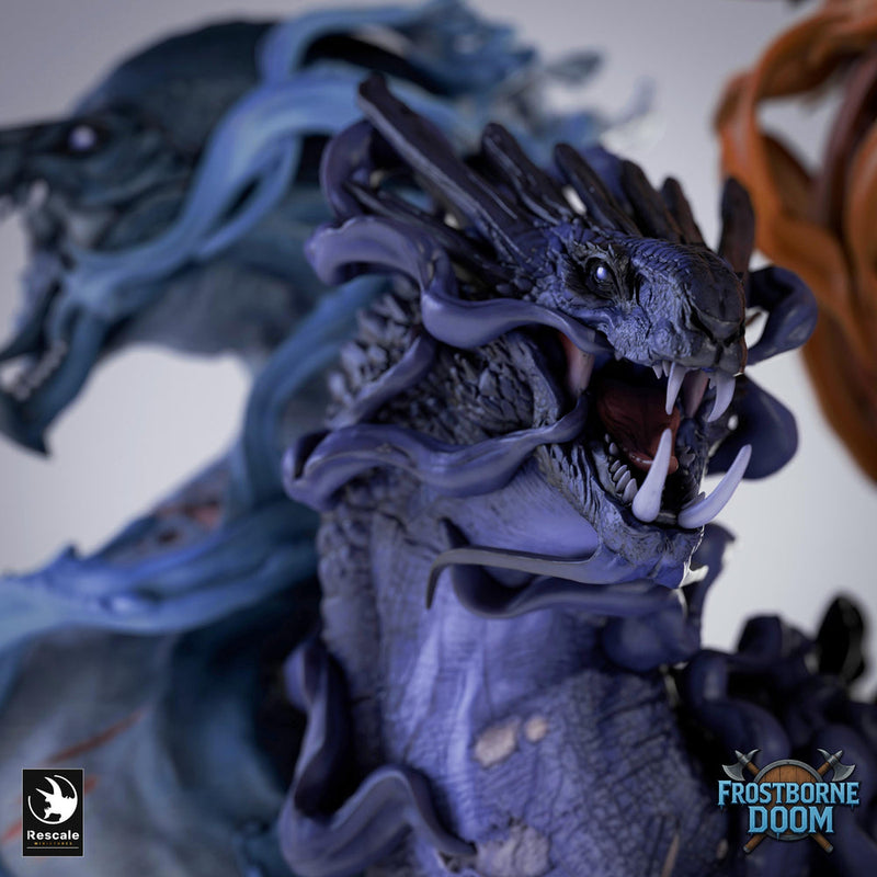 Ancient Elemental Dragon Greatwyrm Miniature Unpainted Resin D&D 5e 2024 Pathfinder 5 Scales Boss - Only-Games