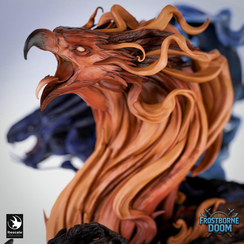 Ancient Elemental Dragon Greatwyrm Miniature Unpainted Resin D&D 5e 2024 Pathfinder 5 Scales Boss - Only-Games