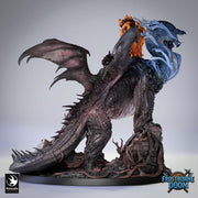 Ancient Elemental Dragon Greatwyrm Miniature Unpainted Resin D&D 5e 2024 Pathfinder 5 Scales Boss - Only-Games