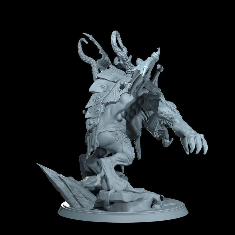 Gargantuan Abyssal Maw Eldritch Horror Unpainted Miniature D&D 5e Pathfinder Wargaming Boss Model - Only-Games