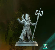Grimdark Sci-Fi Hell Platoon Priest Miniature, OPR Proxy, 3D Printed Tabletop Wargaming Mini - Only-Games