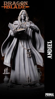 Elf Wizard Miniature UNPAINTED Resin Spellcaster Mage DnD 5e Pathfinder RPG Figurine - Only-Games