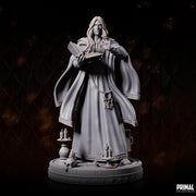 Elf Wizard Miniature UNPAINTED Resin Spellcaster Mage DnD 5e Pathfinder RPG Figurine - Only-Games