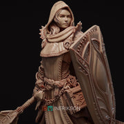 Female Human Cleric Light Domain 28mm 32mm 54mm 75mm 100mm DnD Miniature - Only-Games
