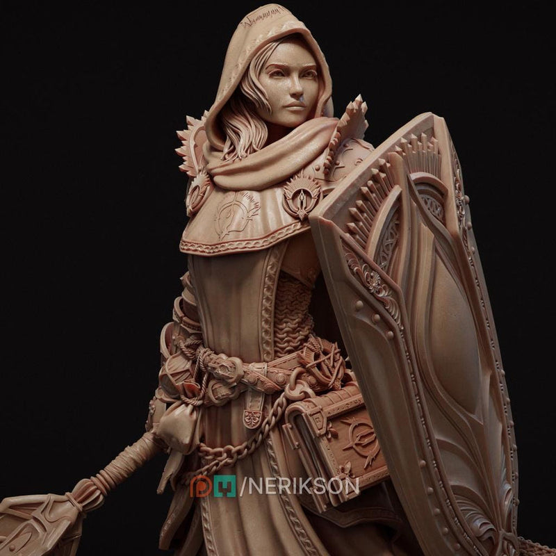 Female Human Cleric Light Domain 28mm 32mm 54mm 75mm 100mm DnD Miniature - Only-Games