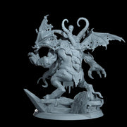 Gargantuan Abyssal Maw Eldritch Horror Unpainted Miniature D&D 5e Pathfinder Wargaming Boss Model - Only-Games