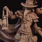 Plague Doctor Miniature – Dark Alchemist Villain with Lantern | DnD NPC Boss | Resin Tabletop RPG - Only-Games