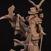 Plague Doctor Miniature – Dark Alchemist Villain with Lantern | DnD NPC Boss | Resin Tabletop RPG - Only-Games