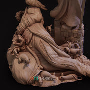 Plague Doctor Miniature – Dark Alchemist Villain with Lantern | DnD NPC Boss | Resin Tabletop RPG - Only-Games