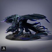 Gargantuan Shadow Dragon Miniature Multi-Scale Tabletop RPG D&D 5e Pathfinder Fantasy Monster Dragon Statue - Only-Games