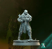 Grimdark Sci-Fi Soldier Hell Platoon Miniature, OPR Proxy, 3D Printed Tabletop Wargaming Mini - Only-Games