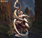 Female High Elven Sorcerer, Wizard, Warlock Miniature | 5 Sizes /Scales | Dungeons and Dragons - Only-Games