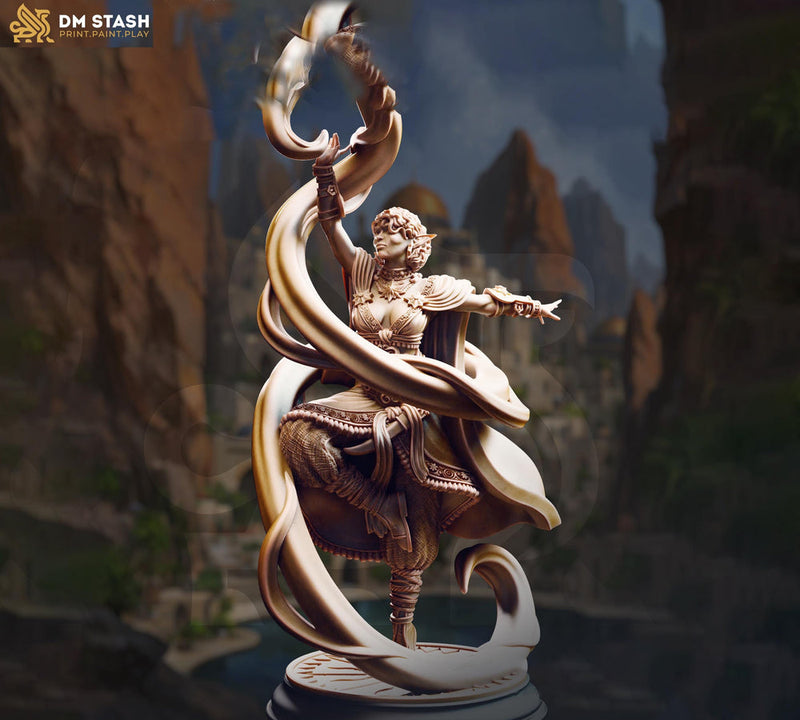 Female High Elven Sorcerer, Wizard, Warlock Miniature | 5 Sizes /Scales | Dungeons and Dragons - Only-Games