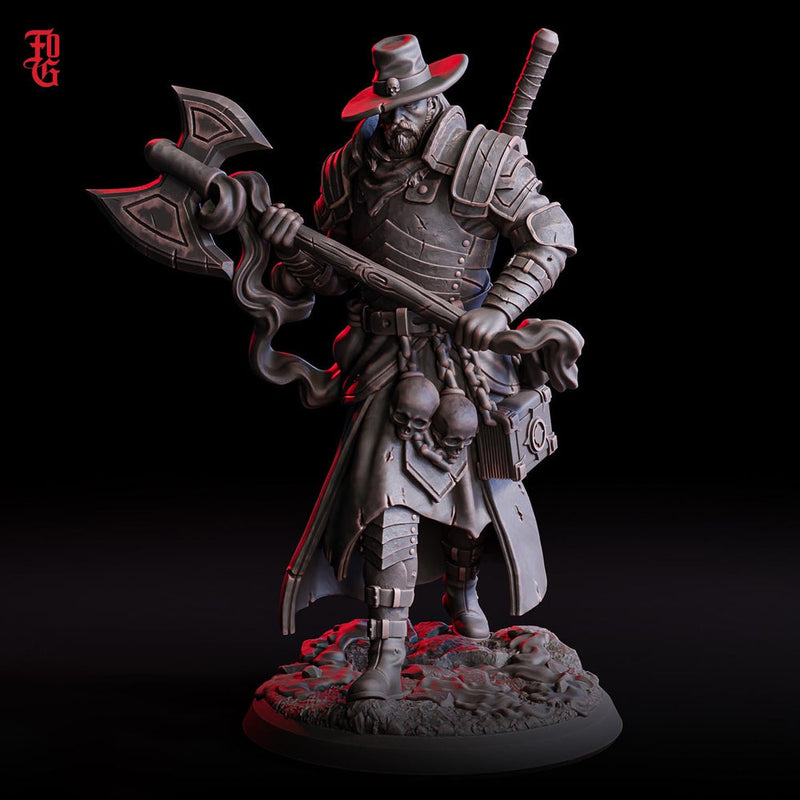 Witch Hunter Inquisitor Miniature Dark Cleric Executioner DnD 5e Resin RPG - Only-Games