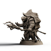 Turtlefolk Druid Miniature | Ravel Sylcarax | Resin RPG Figure - Only-Games