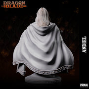 Elf Wizard Miniature UNPAINTED Resin Spellcaster Mage DnD 5e Pathfinder RPG Figurine - Only-Games