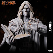 Elf Wizard Miniature UNPAINTED Resin Spellcaster Mage DnD 5e Pathfinder RPG Figurine - Only-Games