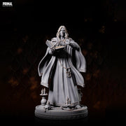 Elf Wizard Miniature UNPAINTED Resin Spellcaster Mage DnD 5e Pathfinder RPG Figurine - Only-Games