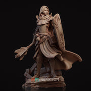 Female Human Cleric Light Domain 28mm 32mm 54mm 75mm 100mm DnD Miniature - Only-Games