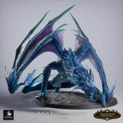 Sapphire Dragon Miniature | Gem Dragon Boss | DnD UNPAINTED Resin - Only-Games