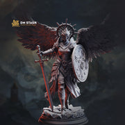 Angelic Paladin Miniature | Winged Divine Judge | Collector Display Figure - Only-Games