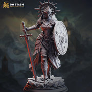 Holy Paladin Miniature | Divine Judge Knight | Resin RPG Figure - Only-Games