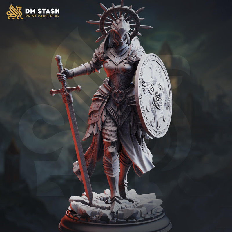 Holy Paladin Miniature | Divine Judge Knight | Resin RPG Figure - Only-Games