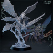 Dark Fairy Miniature | Evil Fey Warrior | Resin RPG Figure - Only-Games