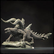 Gargantuan Monster Miniature | Horned Boss Beast | Resin RPG Figure - Only-Games