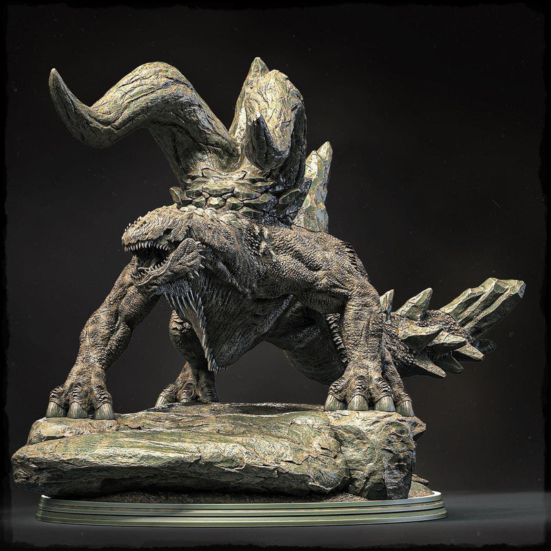 Gargantuan Monster Miniature | Horned Boss Beast | Resin RPG Figure - Only-Games